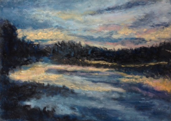 eileen-pastel-on-board-%22summer-reflections-%22