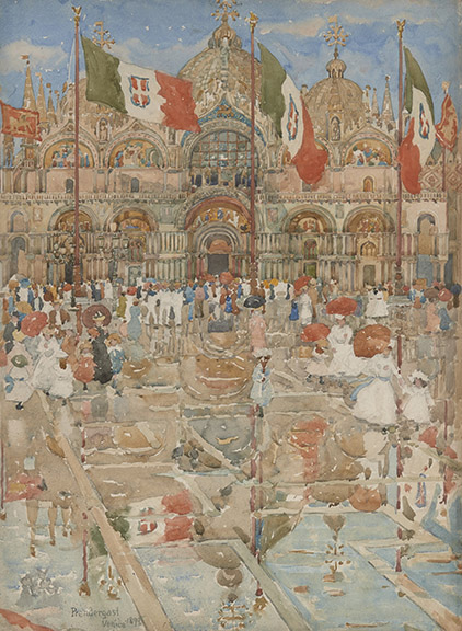 Maurice B prendergast-splash-of-sunshine-and-rain