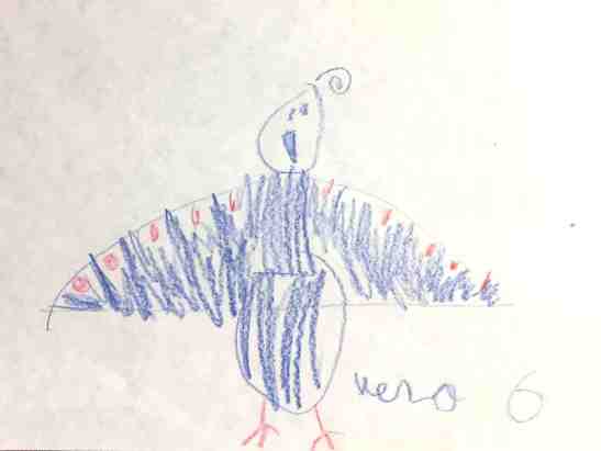 Vera Armstrong Age 6 bluebird