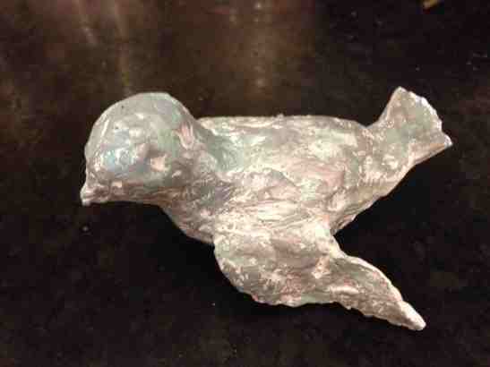 Eileen Leahy Bird terra cotta with paint and wax