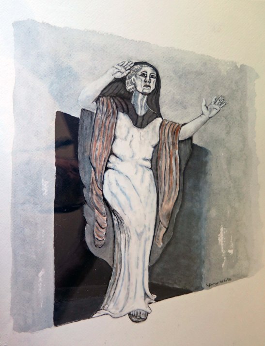 Vince Iannacchione Cryptic watercolor and ink