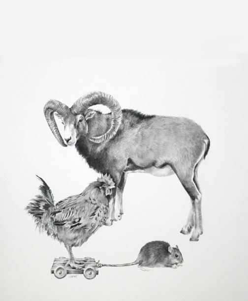 Ellen Cornett Chicken Crossing the Road