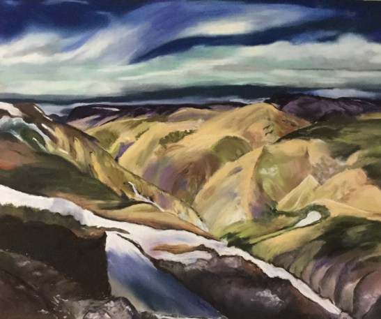 Anne Shields Iceland Pastel Sold