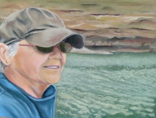 Fran Tomlinson Sightseeing at Pictured Rocks